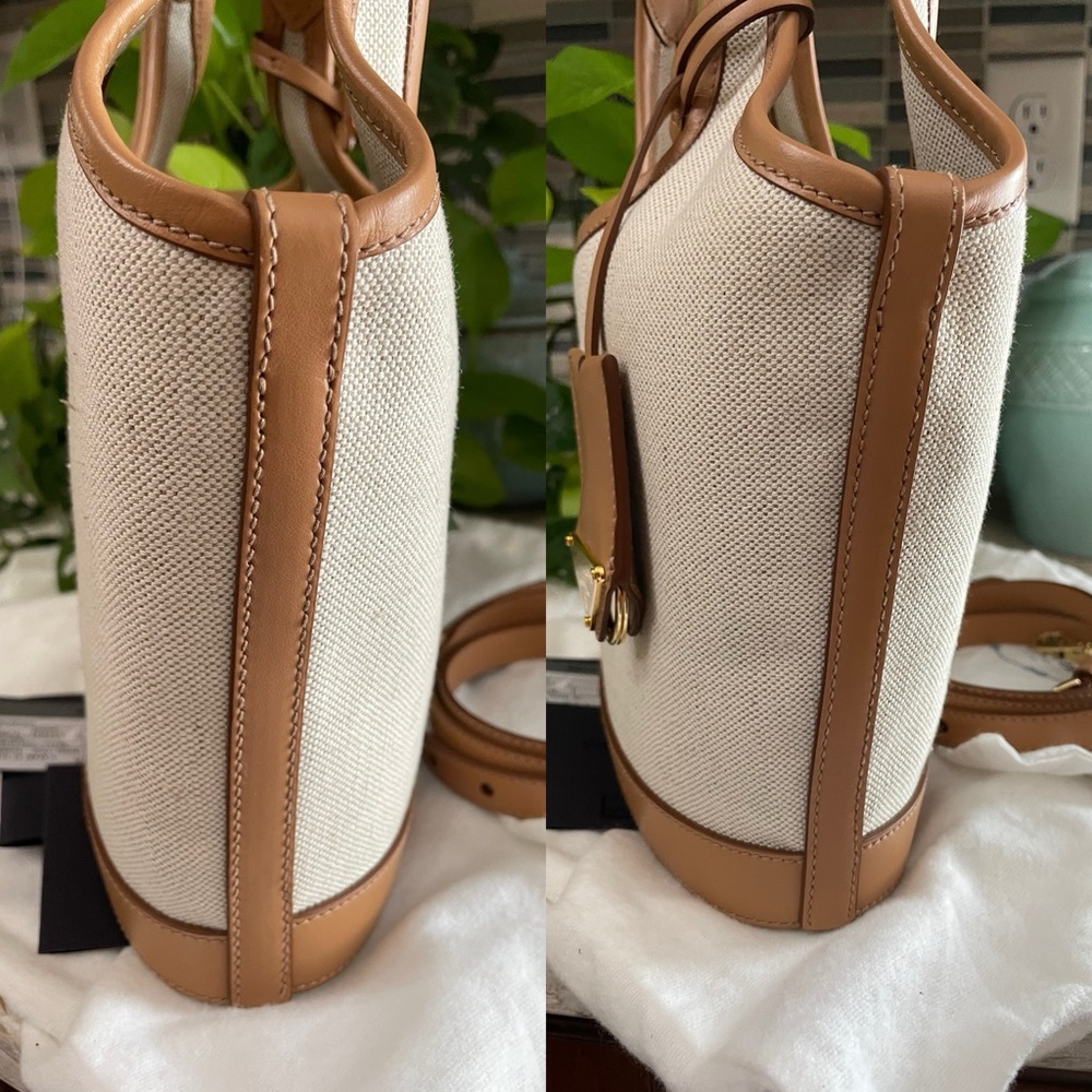 Prada Logo Print Mini Bucket Bag - Picture 5 of 15